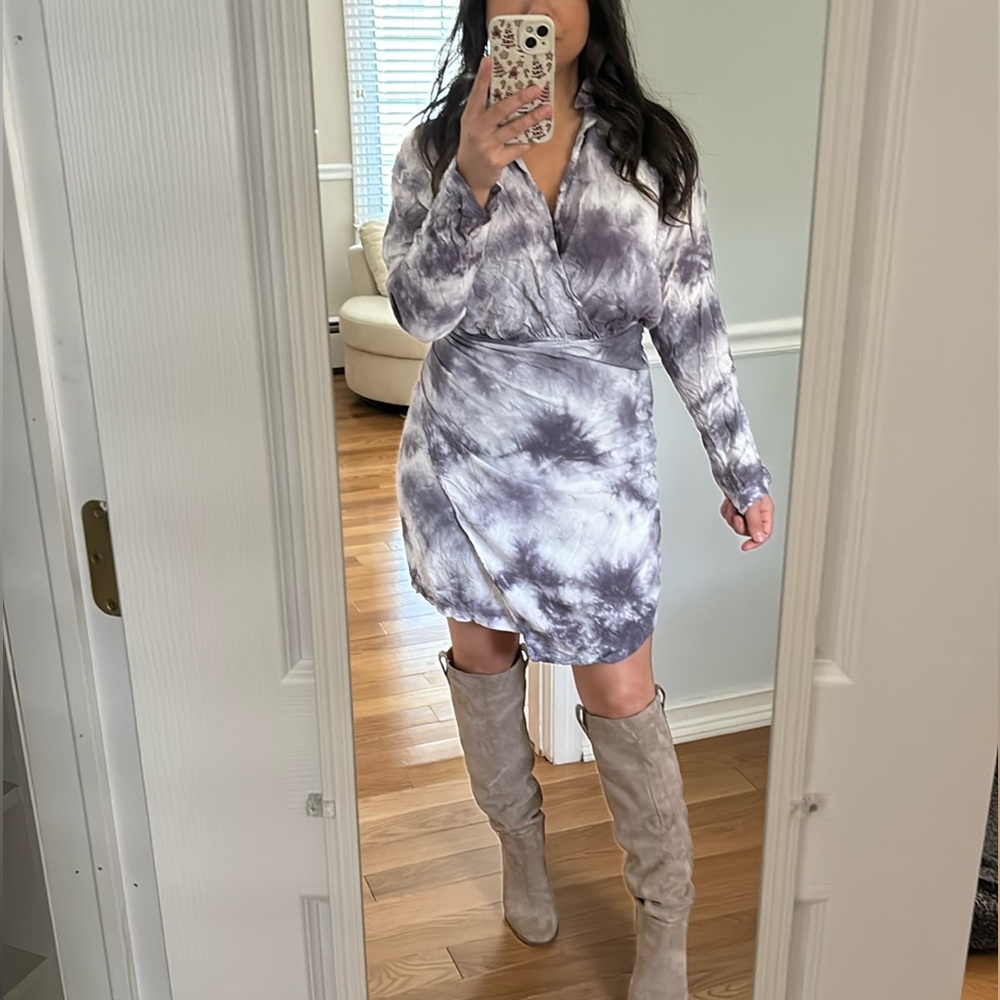YFB Tie-Dye wrap dress